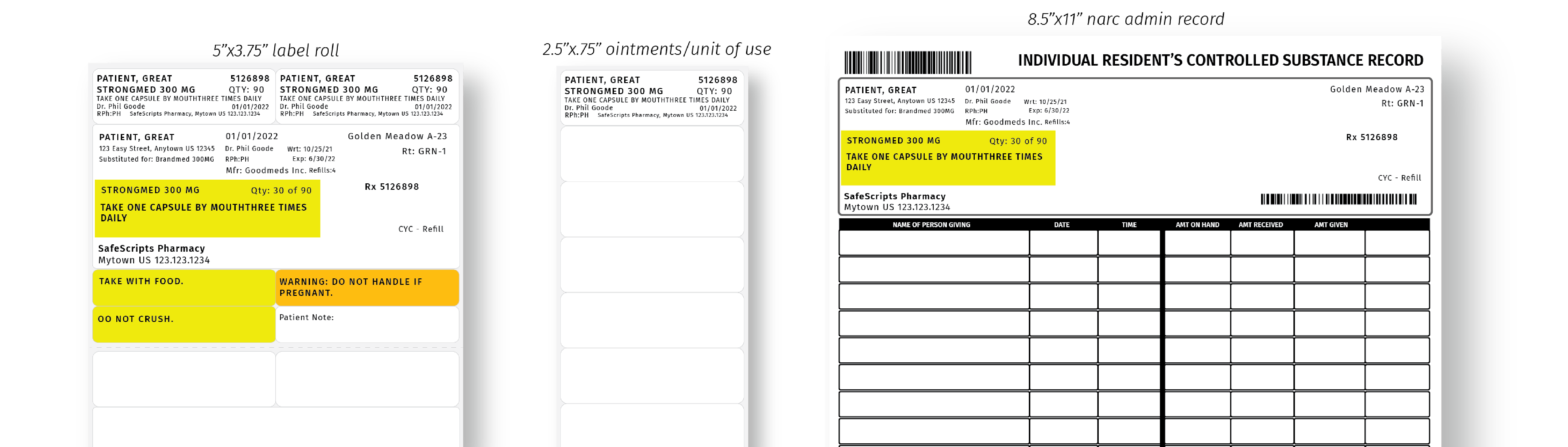 DOSIS systems workflow layouts